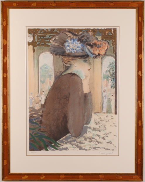 ジャン・ピエール・カシニョール 作 「バルバラ」 リトグラフ 額装