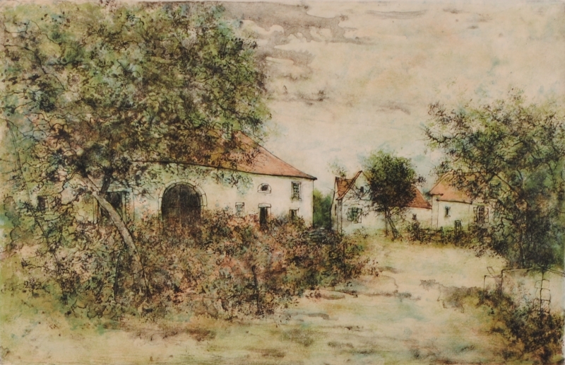 インテリアの絵画をリトグラフの版画で制作したベルナール・ガントナー