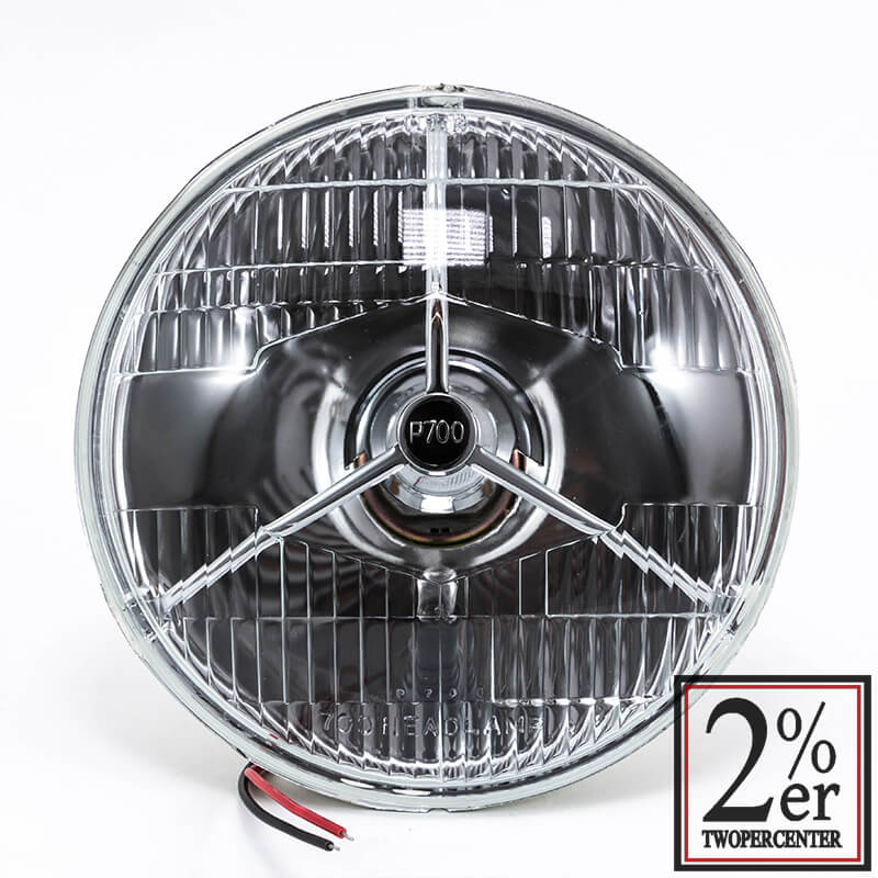 sr400 ヘッドライトルーカスP700 スリーポイント