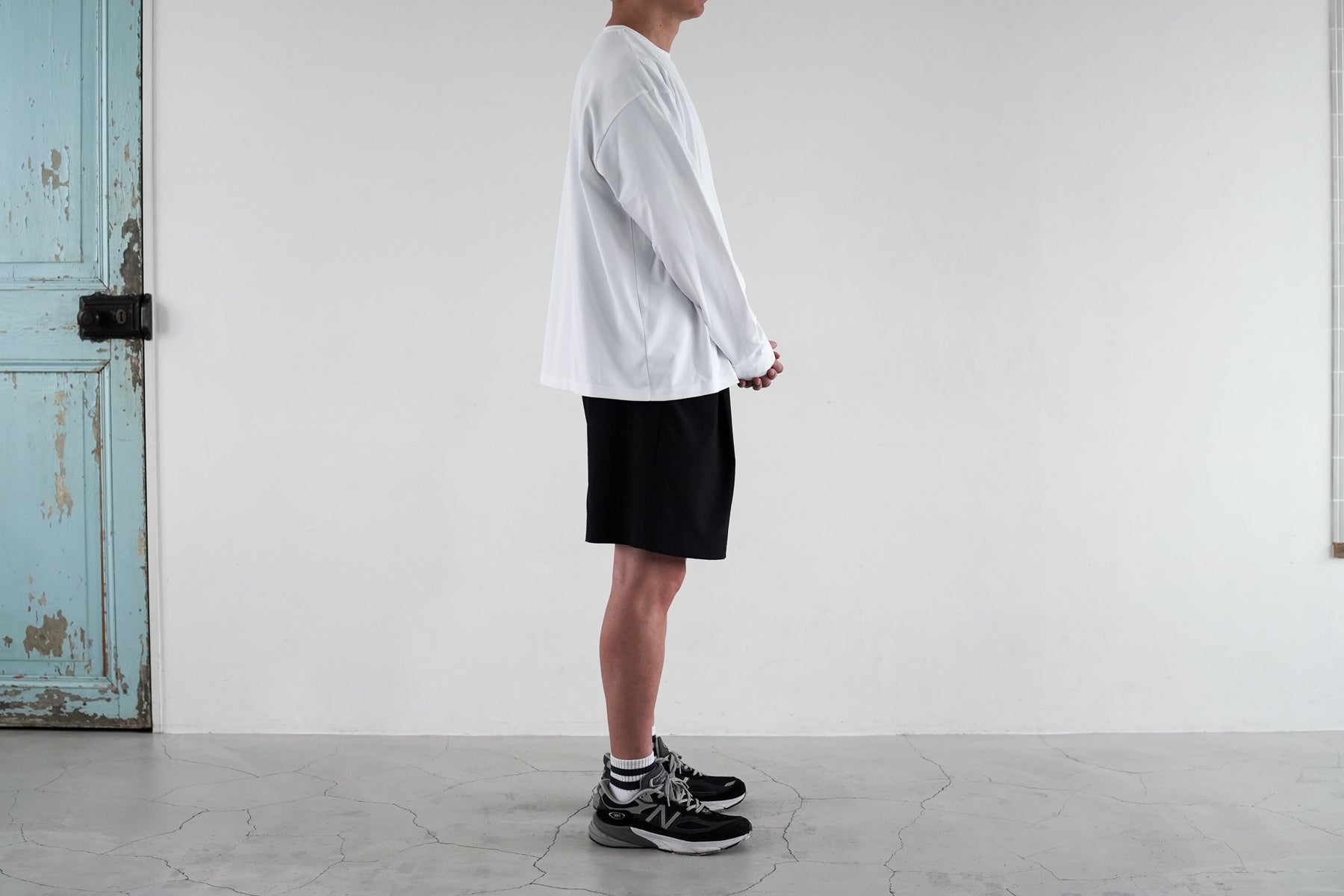 MOON-TECH® OVERSIZE TEE LS / White
