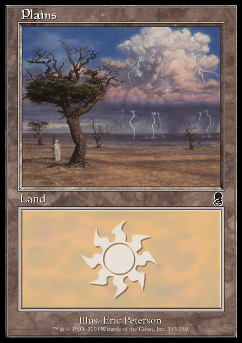 MTG Foilセット ODY/オデッセイ 平地/Plains 基本土地 言語混合 旧枠