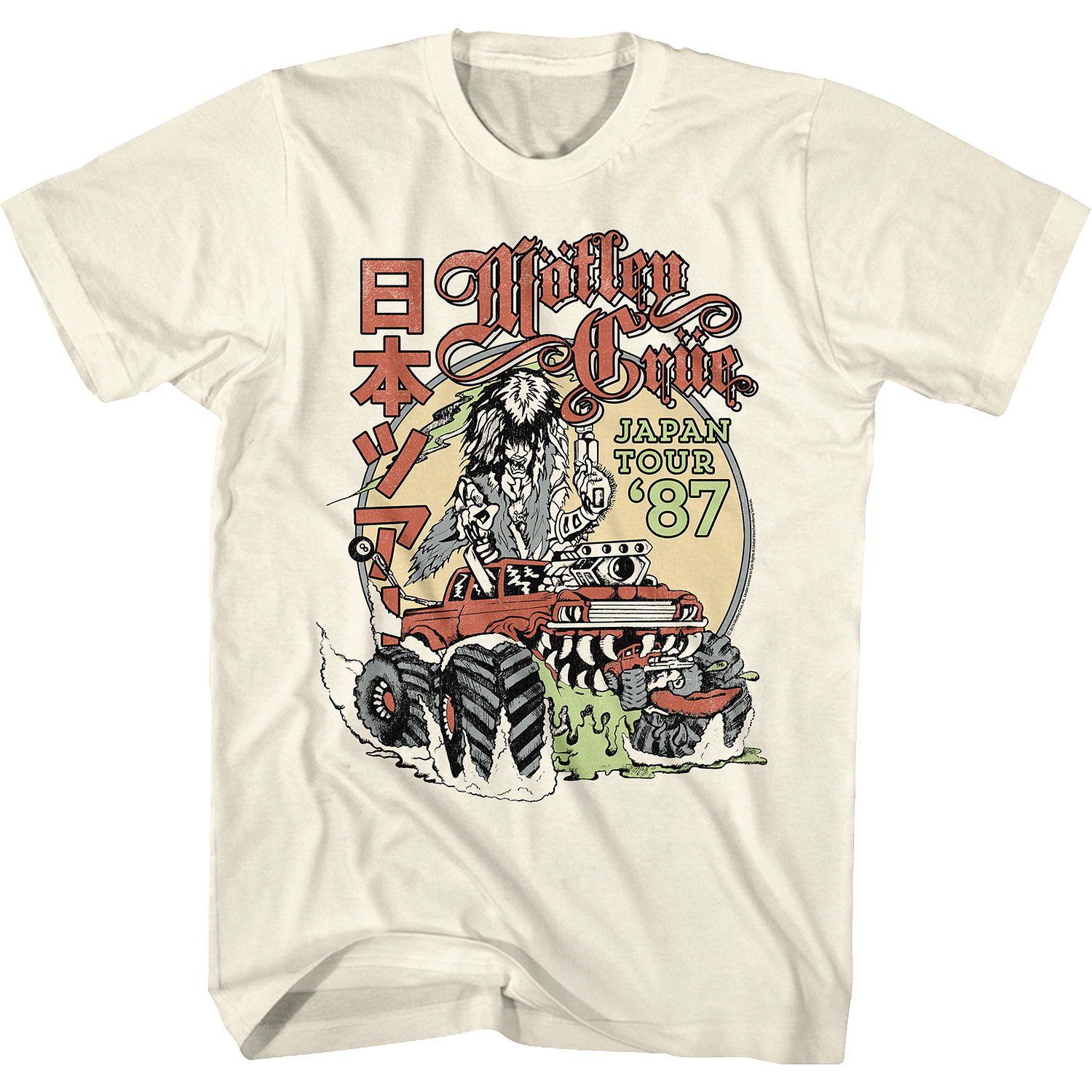 モトリー クルー Tシャツ Motley Crue ツアーT LAメタル ホットロッド