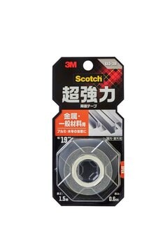 スコッチ® 超強力両面テープ 金属用・一般材料用 KKD-19R, 灰, 19 mm x