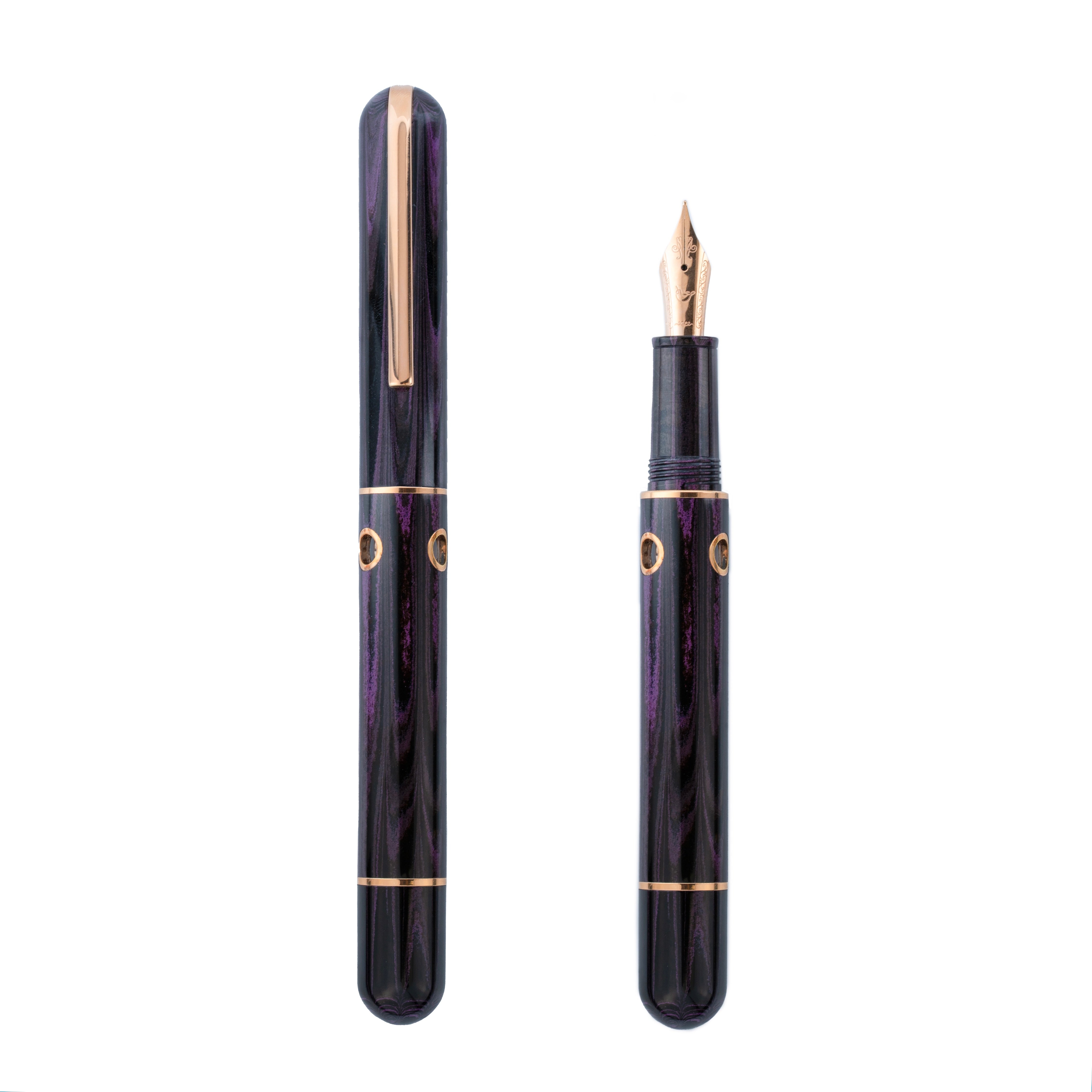 Nahvalur Nautilus Stylophora Berry Ebonite Fountain Pen