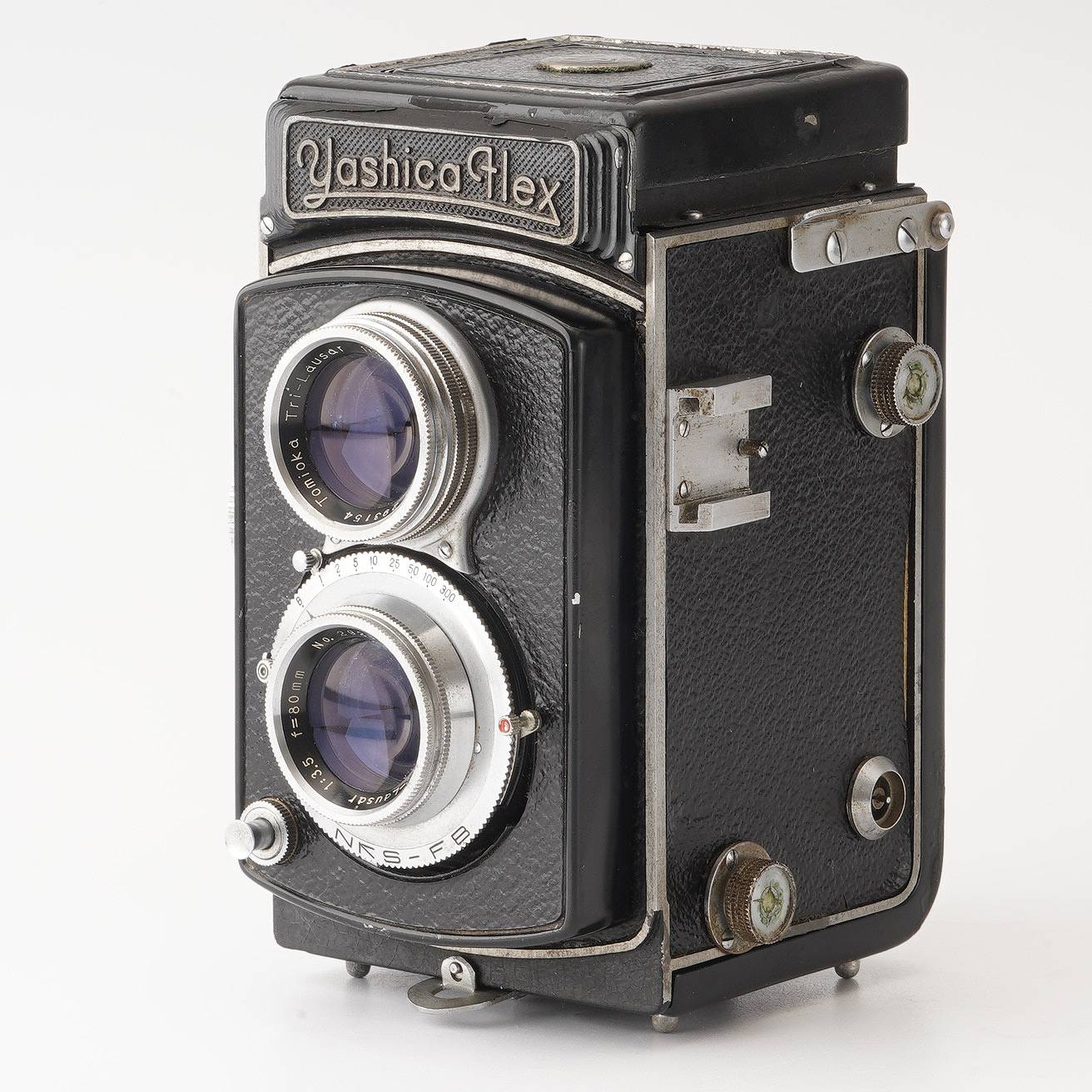 ☆大特価☆ヤシカ flex 80mm f3.5 C型 元箱付き 専用革ケース付き ☆大