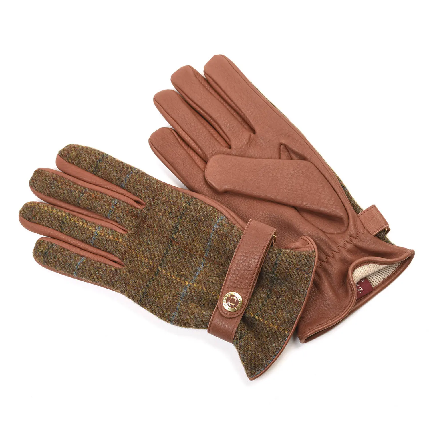 デンツ 15-1629 Tweed×Deer HAVANA-chestnut