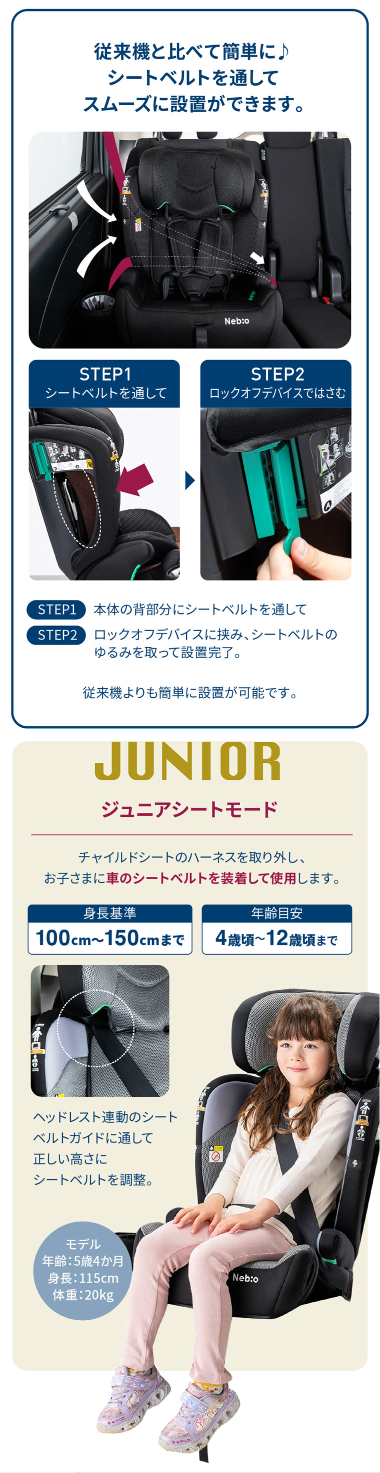 ポップピットF-R129 PoPPitF-R129 チャイルドシート ネビオ・オンライン