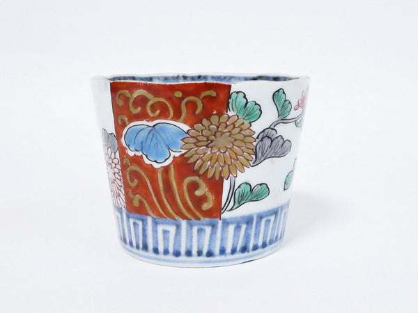 古伊万里無傷完品鮎色絵流水そば猪口蕎麦猪口双魚