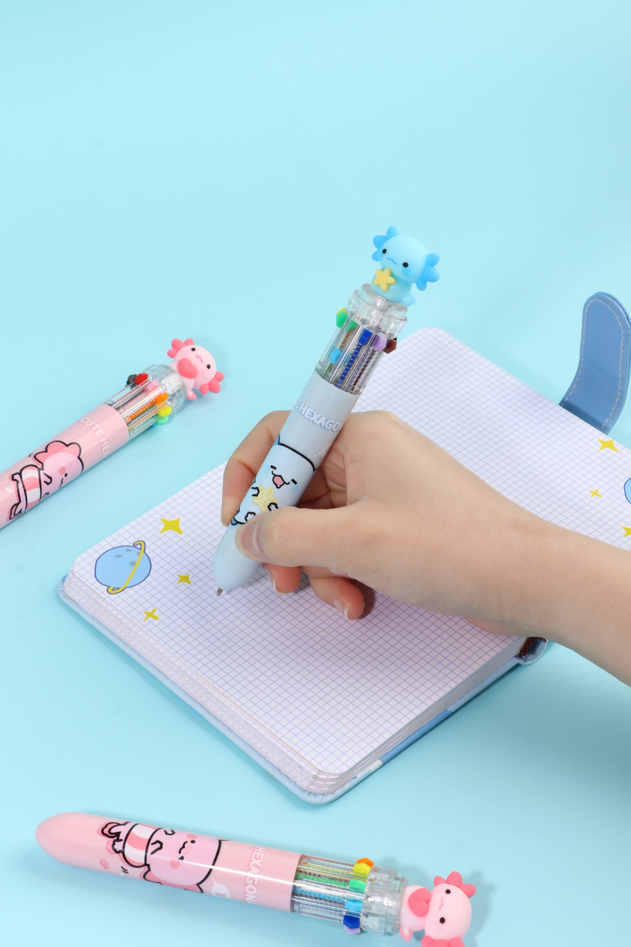 Axolotl 10-Color Retractable Pen – Odd Nodd Art Supply