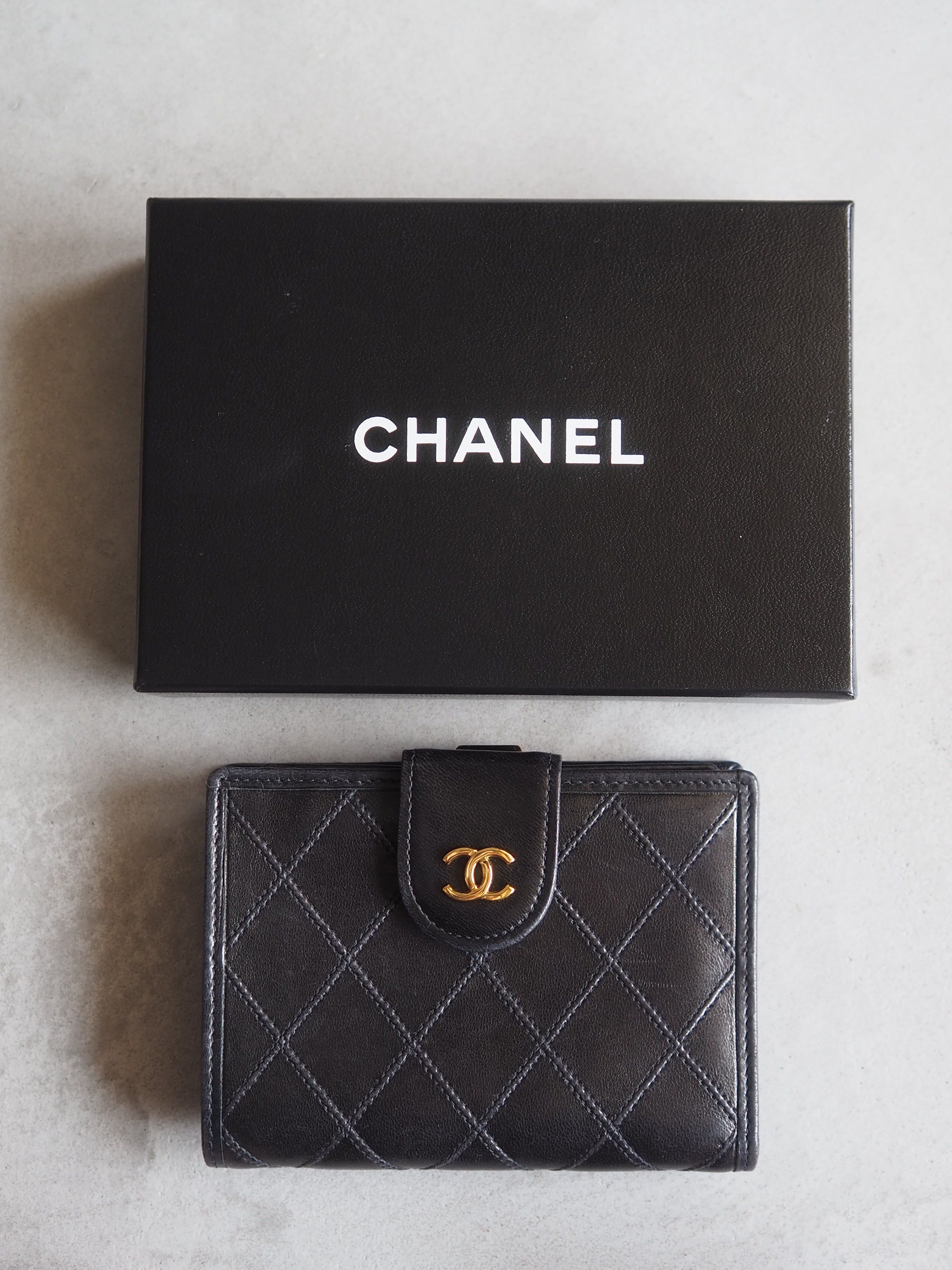 希少】 CHANEL シャネル ビコローレ 財布 ケース キルティング