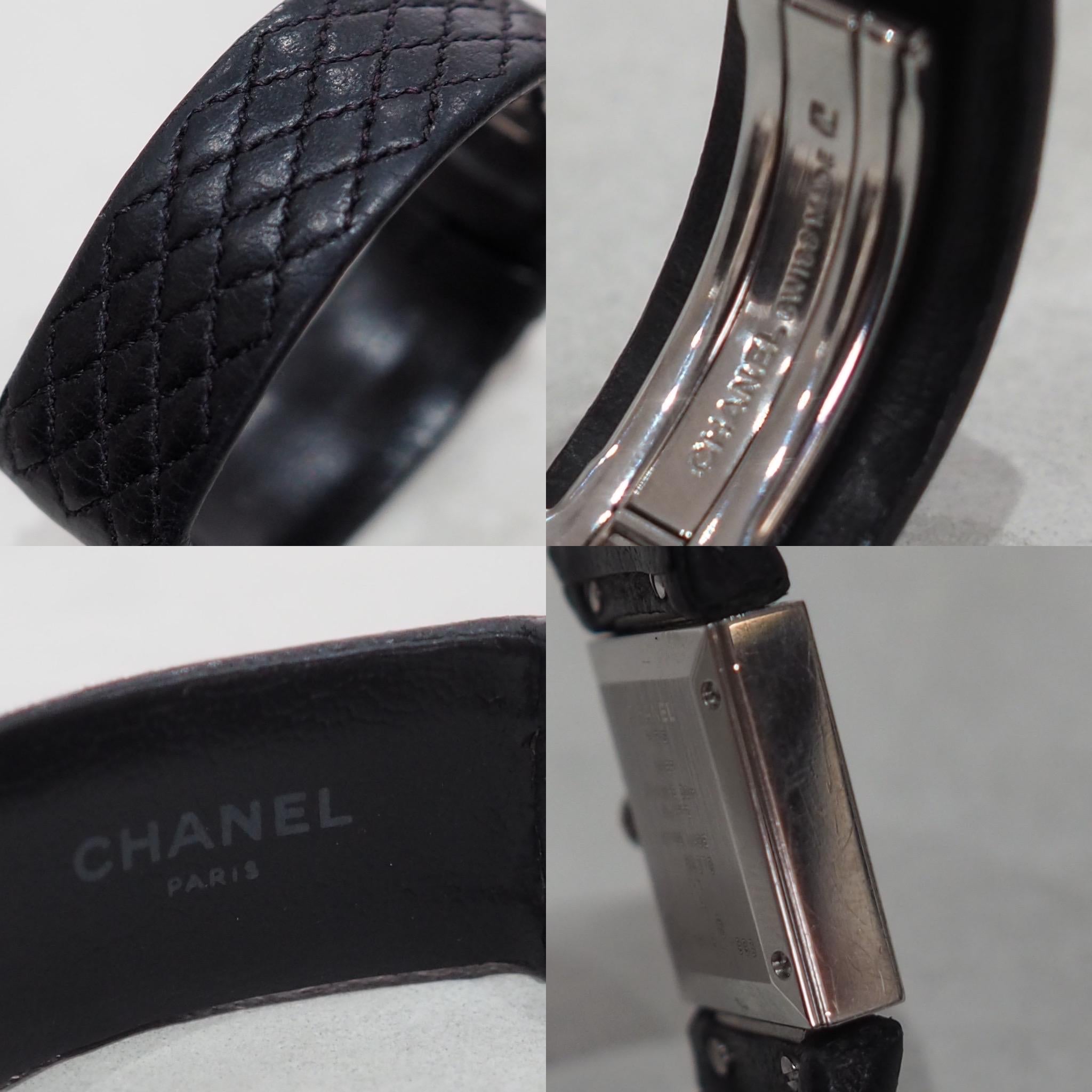 CHANEL シャネル マトラッセ ウォッチ 腕時計 シルバー ブラック