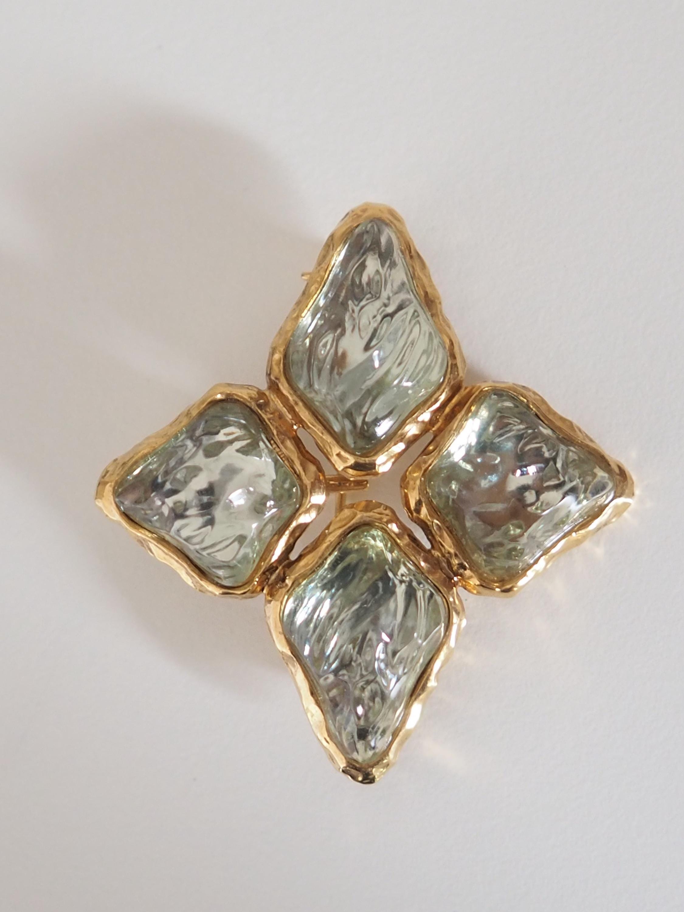 Yves Saint Laurent イヴ・サンローラン イヤリング ブローチ セット