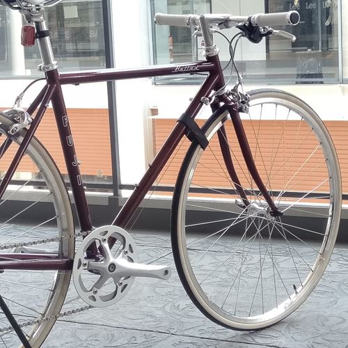 FUJI フジ BALLAD バラッド クロスバイク 赤 ボルドー 700×28C型