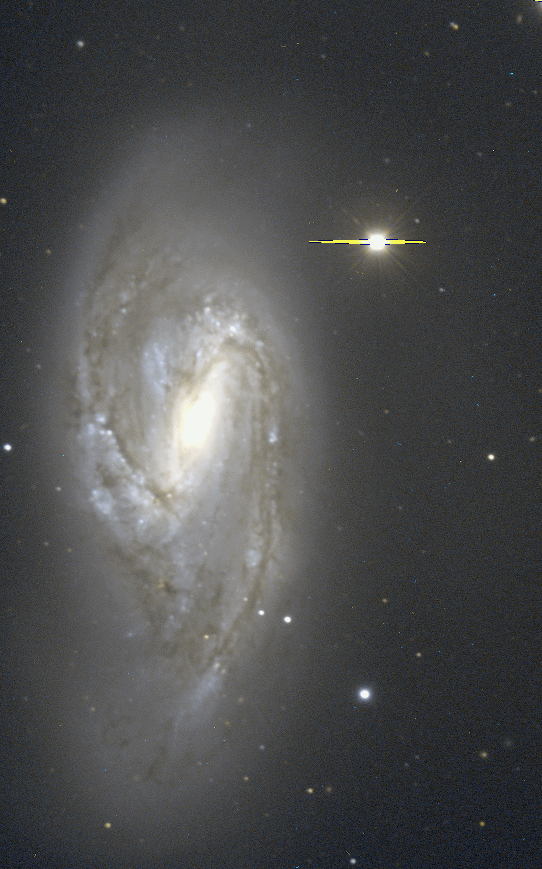 Spiral Galaxy M66 = NGC 3627