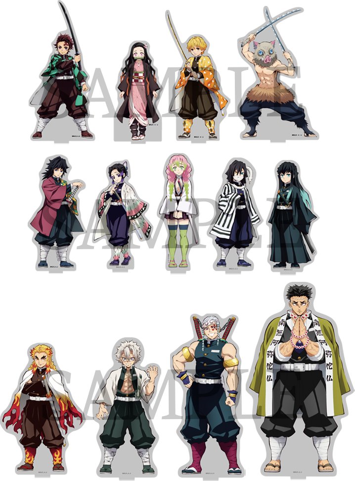 鬼滅の刃 柱合会議・蝶屋敷編 キービジュアルイラスト アクリル