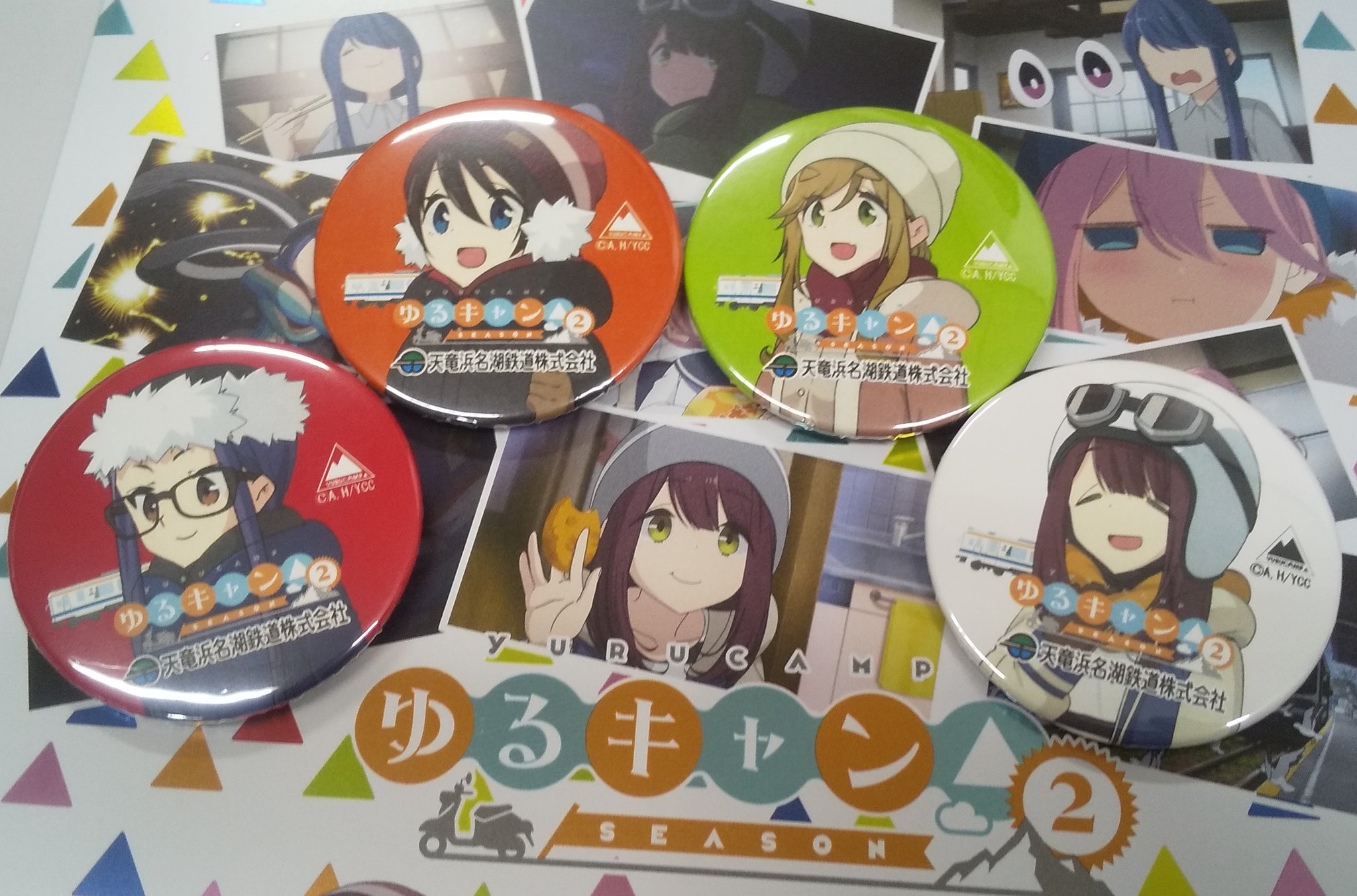 ゆるキャン 缶バッジ アクスタ 19点セット ゆるキャン缶バッジアクスタ