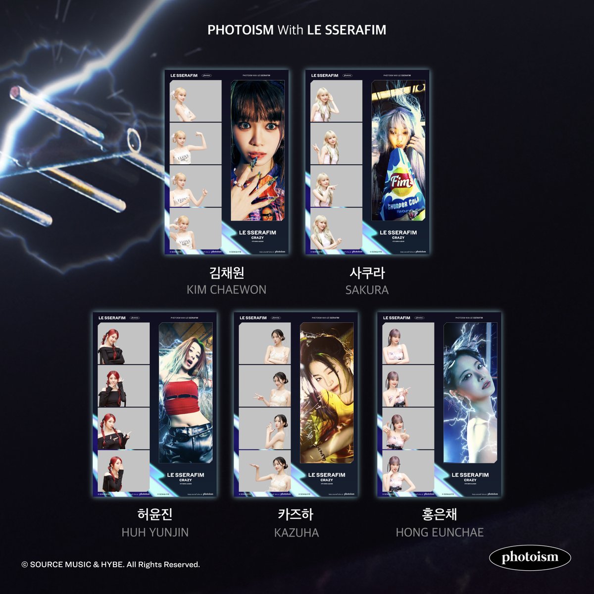 PHOTOISM X LE SSERAFIM ARTIST FRAME OPEN ! 「LE SSERAFIM」の 4rd