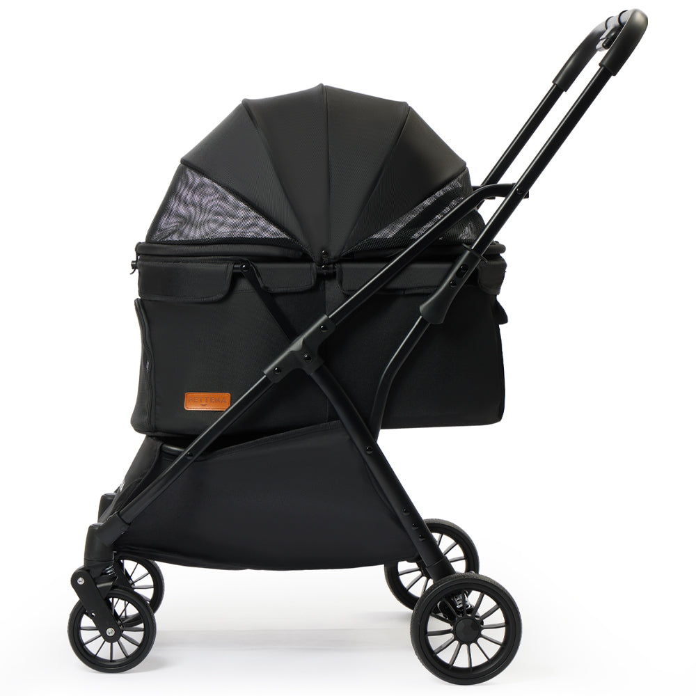 軽量ペットカート｜片手ワンタッチ折りたたみ可能！小型犬・猫対応の