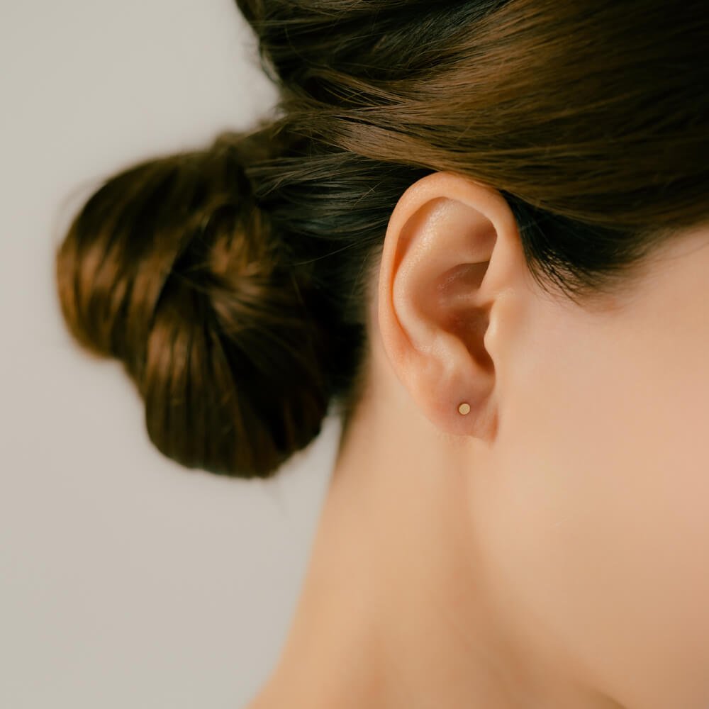 ディスク ボディピアス │キャッチ用におすすめ K18 プラチナ プレート