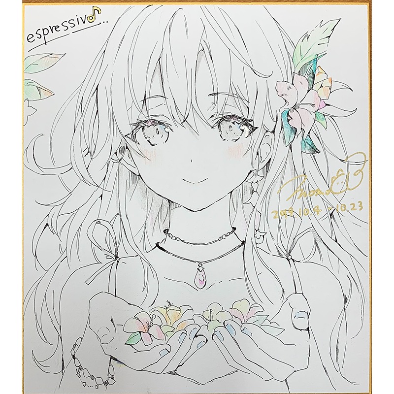 ももこ先生】直筆サイン入りA3複製原画・Moment2 さしみねこ屋 ももこ