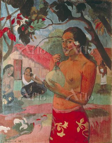 ゴーギャン 「果実を持つ女」 [4140574]のアート作品 - アフロ