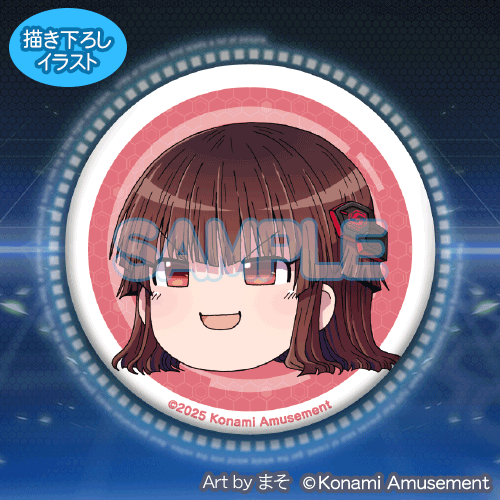 コナミ プレミアムくじ ONLINE / 『まそ』× SOUND VOLTEX 缶バッジくじ