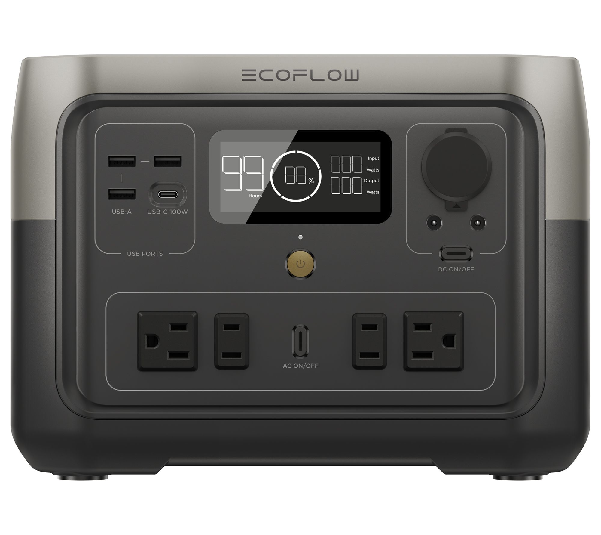EcoFlow RIVER 2 Max 512Wh Portable Power Station with 11 Outlets