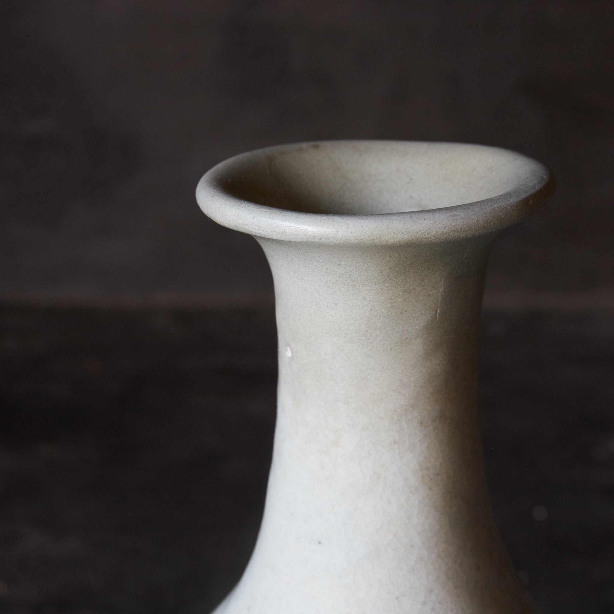 朝鮮美術 李朝 高麗白磁 長脛瓶 V R8507 朝鮮美術 李朝 高麗白磁 長脛