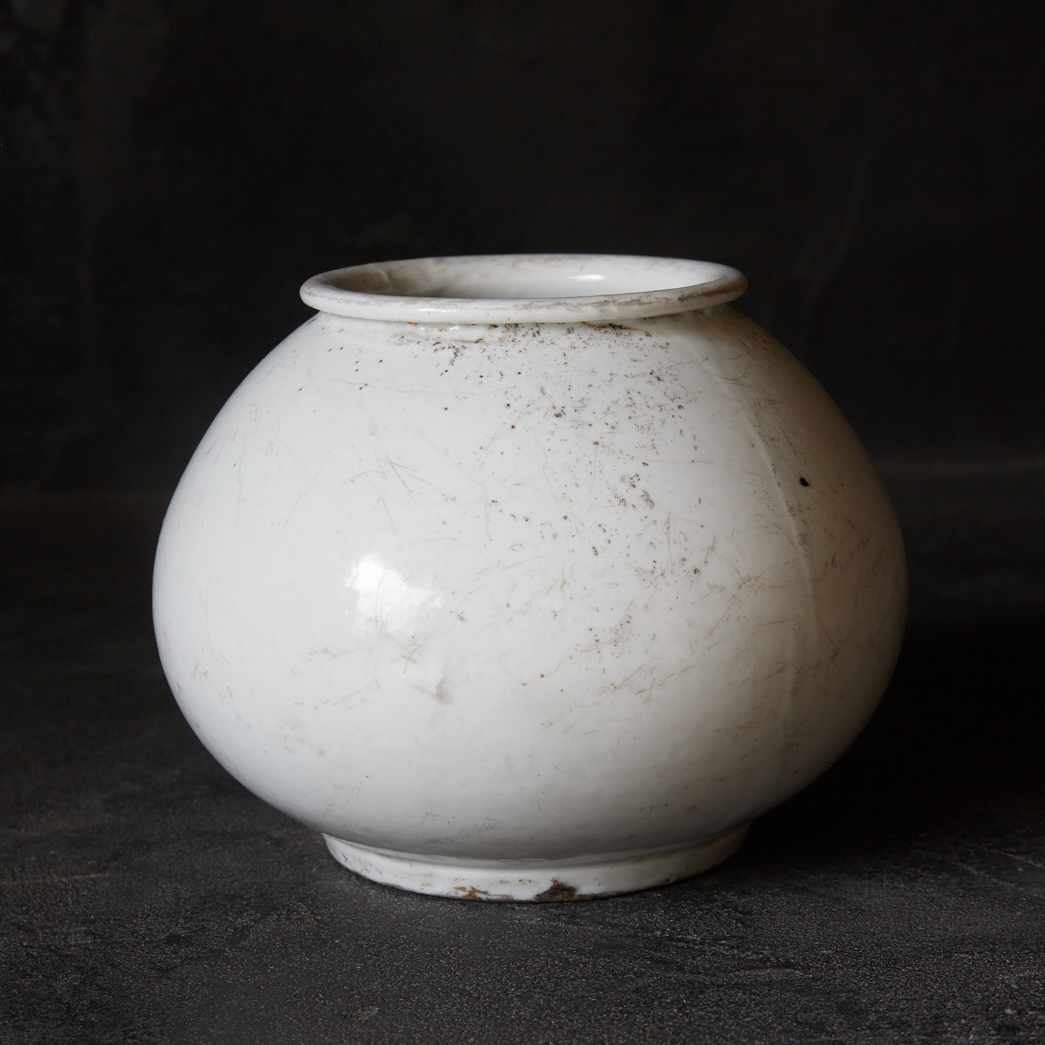 希少品】李朝高麗 廣州窯 白磁 辰砂 壺 工芸品 美品 希少品】