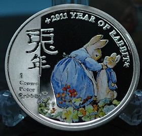 ピーターラビット コイン Coin Beatrix Potter Peter Rabbit