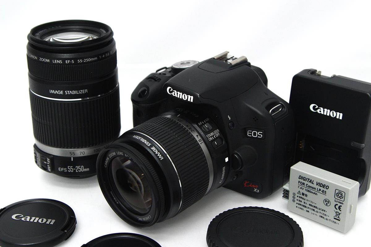EOS KISS X3 ダブルレンズキット(18-55mm, 55-250mm) 【公式通販】