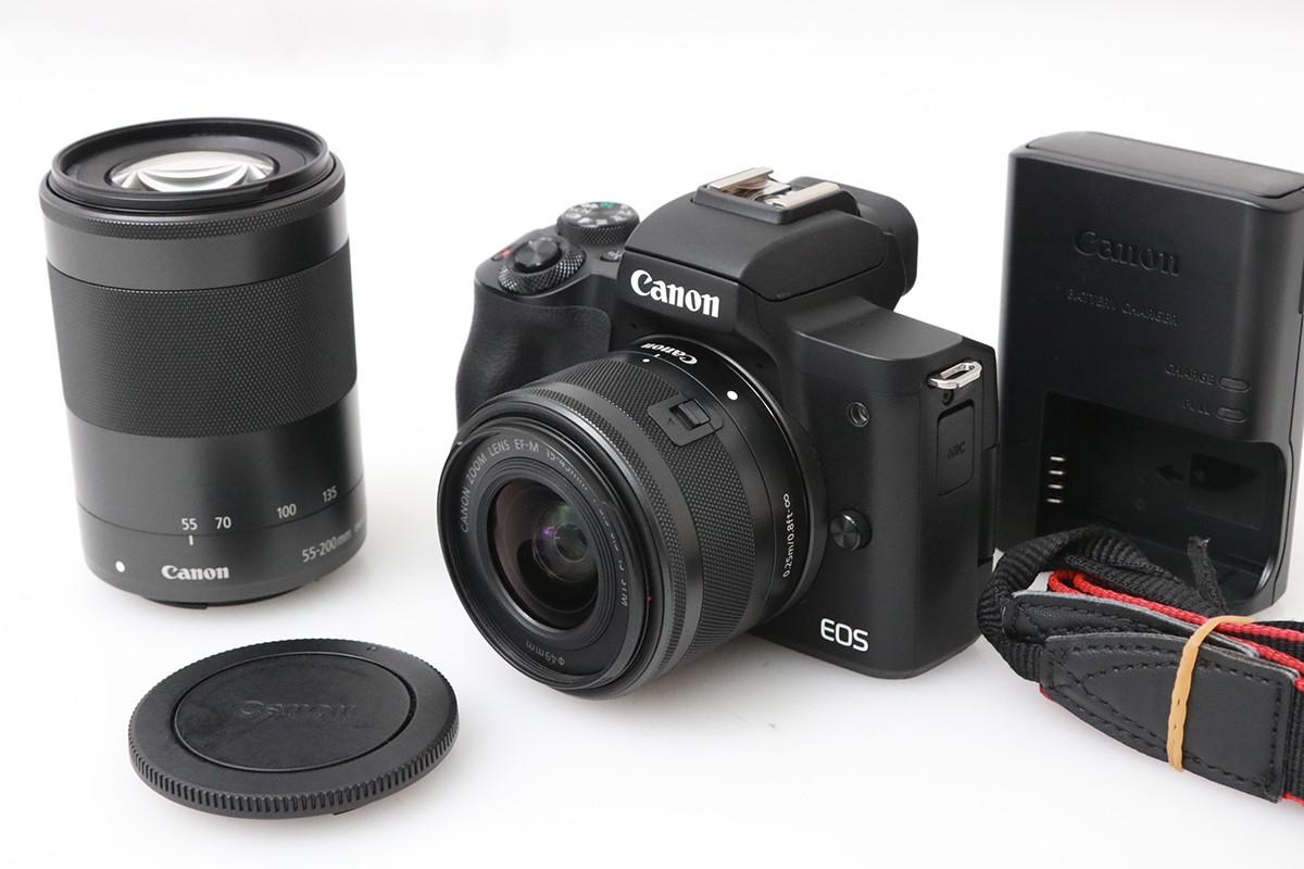 美品】EOS M2 ダブルズームキット EF-Mレンズ付 付属品全てあり CANON
