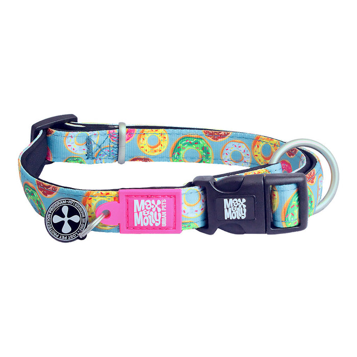 マックスアンドモーリー 犬用首輪 スマートIDタグ付き ドーナツ