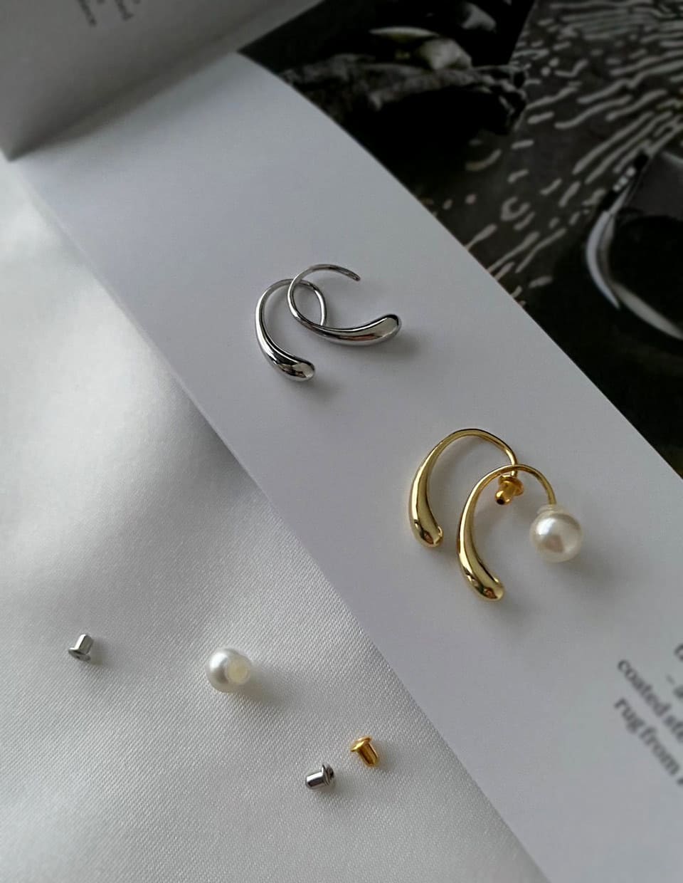 miniドロップフックピアス SV925 – 金属アレルギー対応のアクセサリー