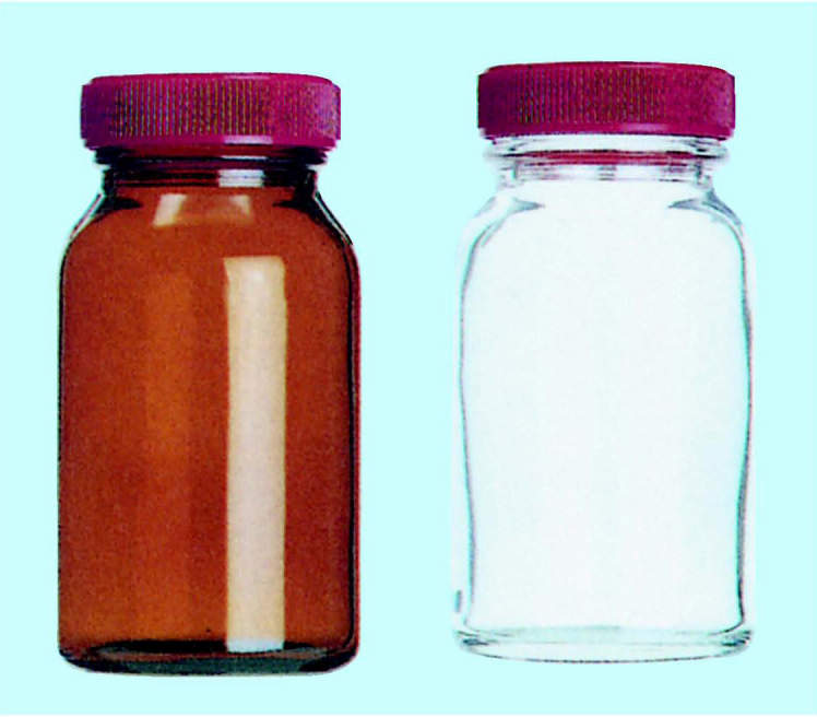 ガラス広口規格瓶 №1100 茶 15入｜総合的理化学機器商社 株式