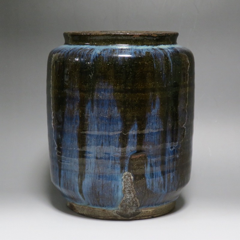 信楽焼せんべい壷 [B25398] 信楽焼せんべい壷 [B25398] 信楽焼せんべい