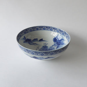古伊万里 染付 青磁 深鉢 大鉢 在印 江戸期 古伊万里 染付 青磁 深鉢