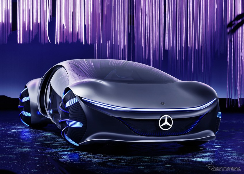 メルセデスベンツ、横移動が可能な未来の自動運転EV提案…ジュネーブ