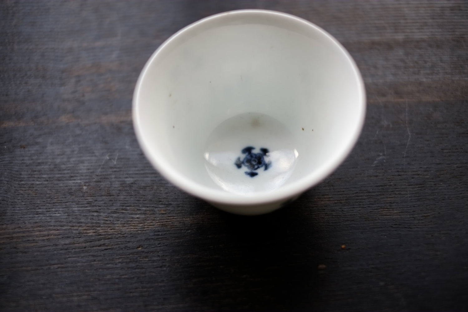 骨董染付草文様盃杯猪口5点煎茶碗煎茶道具染付磁器