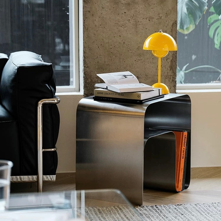 シルバーステンレス コーヒーテーブル