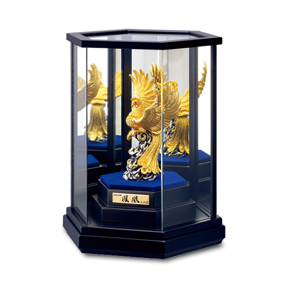 純金置物 「鳳凰」 ＜大淵光則原型作＞ | 高品質 金・プラチナ