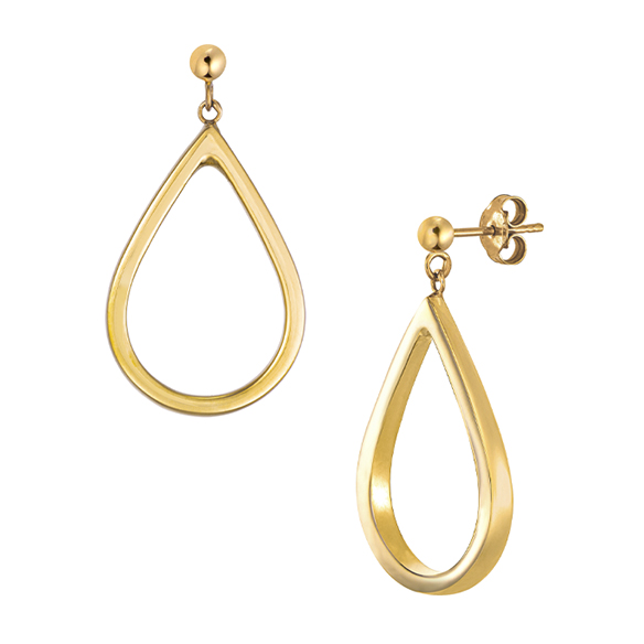 イタリア製〕K18イエローゴールド ピアス | 高品質 金・プラチナ