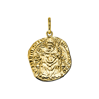 イタリア製〕K18イエローゴールド ペンダントトップ（リバーシブル