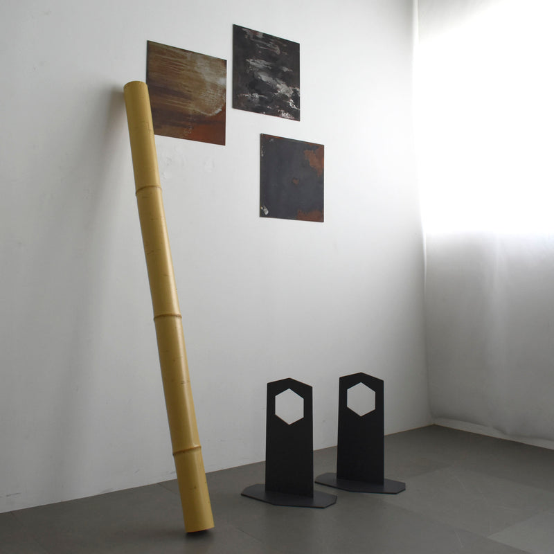 鉄と竹の間仕切り｜Kekkai（結界） “侘び竹シリーズ” – HITTITE pro.