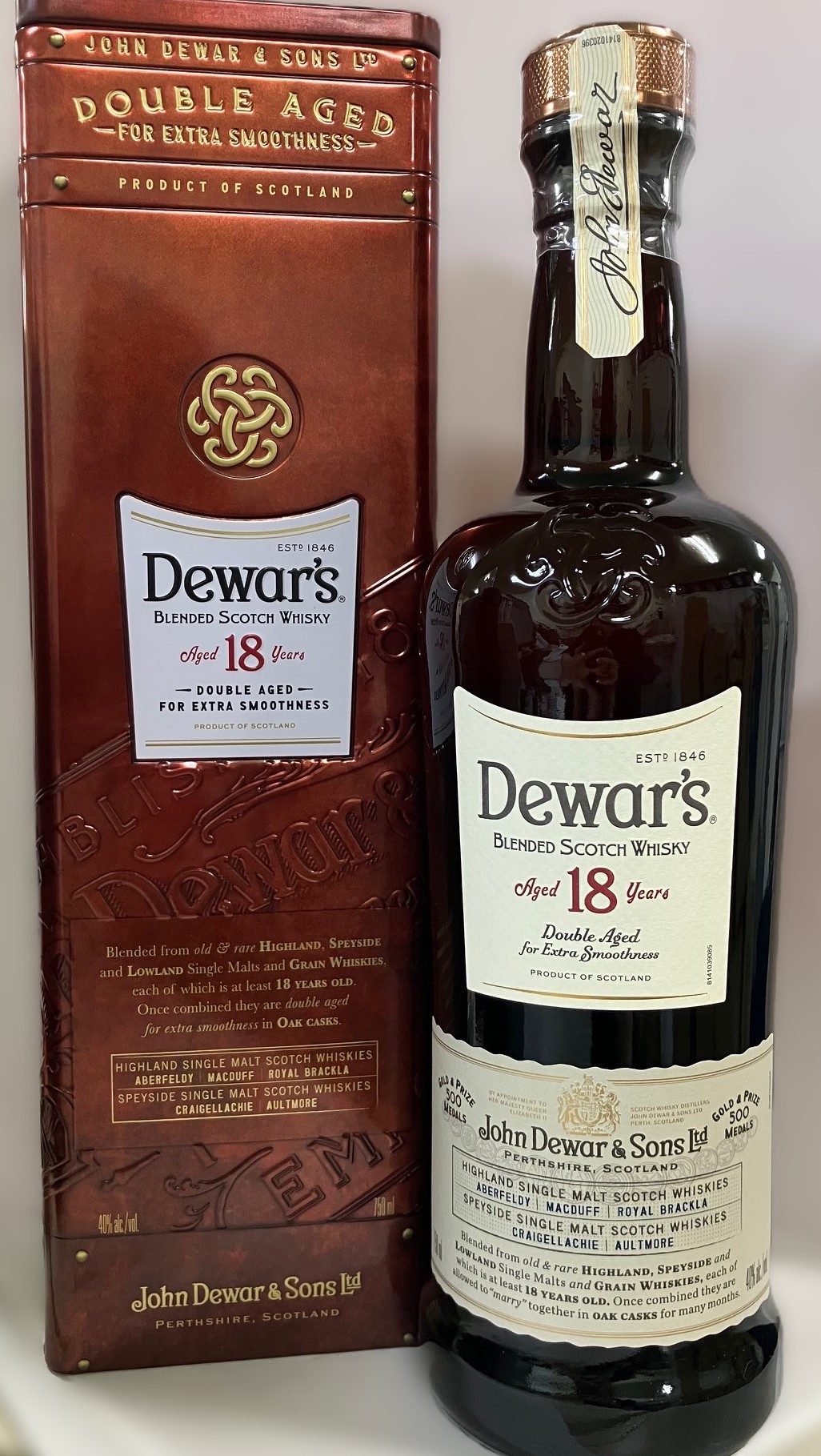 楽天市場】デュワーズ 18年 40度 750ml スコッチ ウイスキー : サカツ