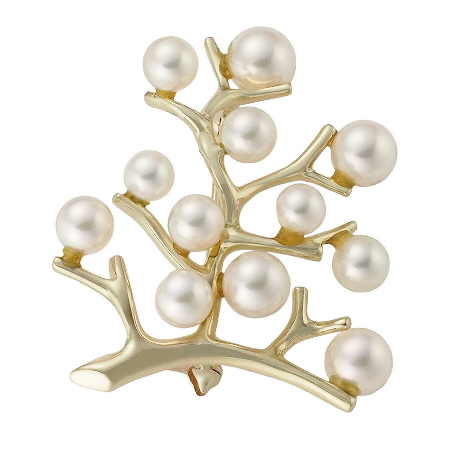 楽天市場】MIKIMOTO ミキモト K18YG イエローゴールド 真鍮 ブローチ