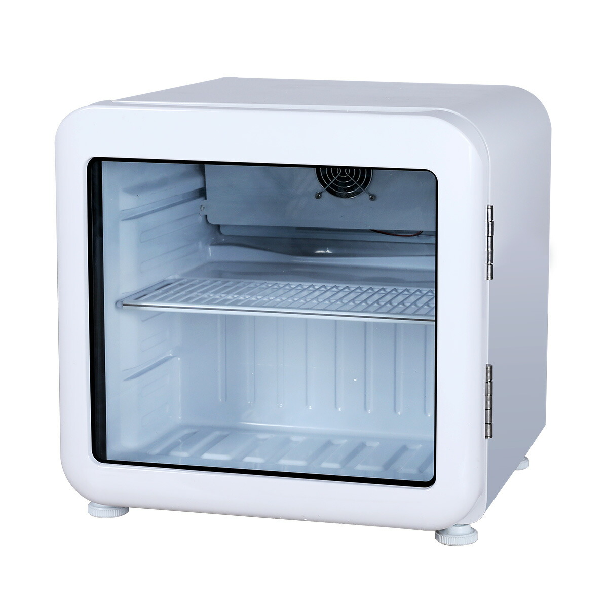 冷蔵ショーケース Yakult 冷蔵庫 クリーム色 レトロ ミニ 冷蔵ショー