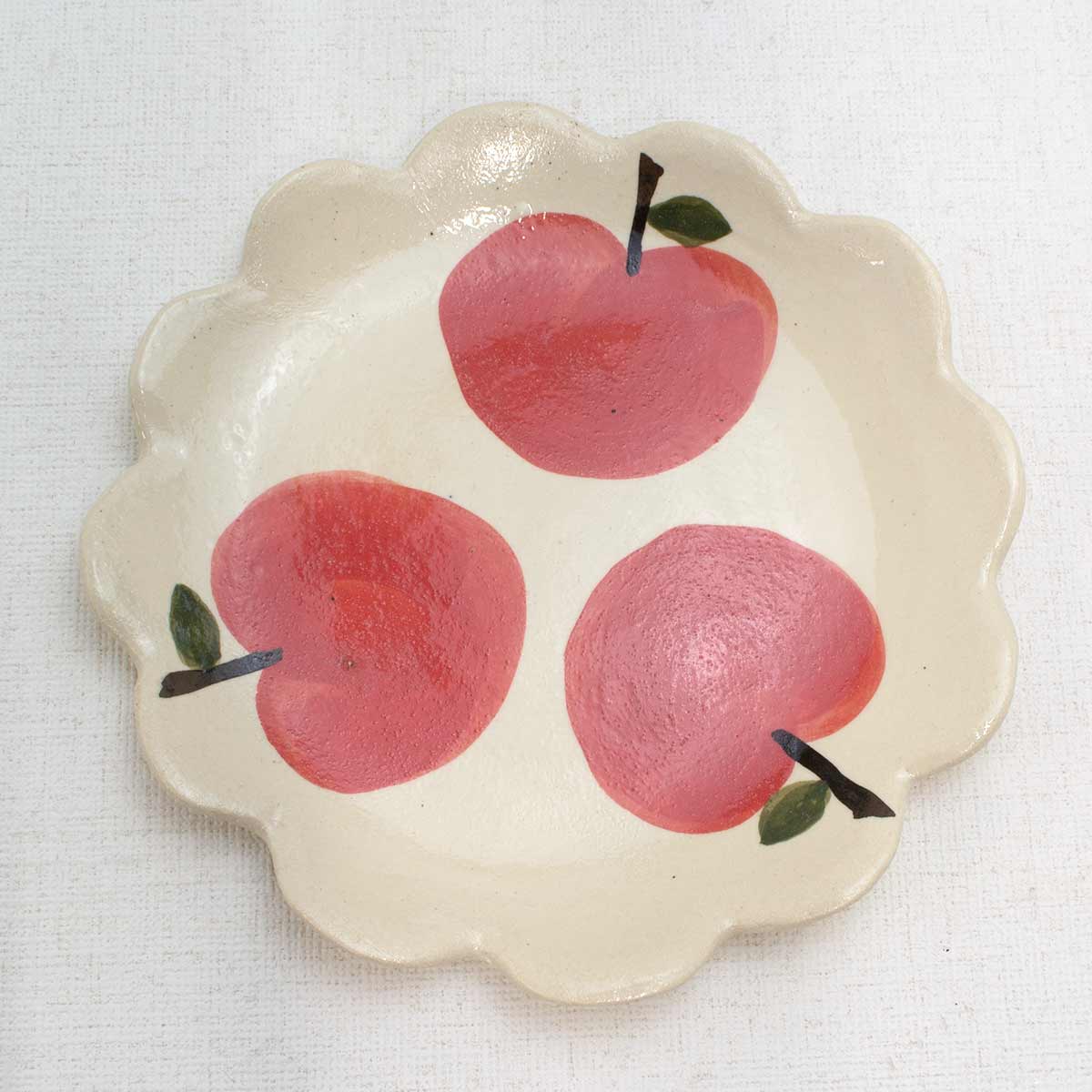 和雑貨 四季彩堂 オンラインショップ / 信楽焼 花皿 りんご