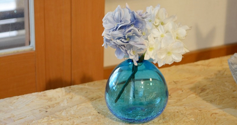 和雑貨 四季彩堂 オンラインショップ / 琉球ガラス 丸一輪挿し