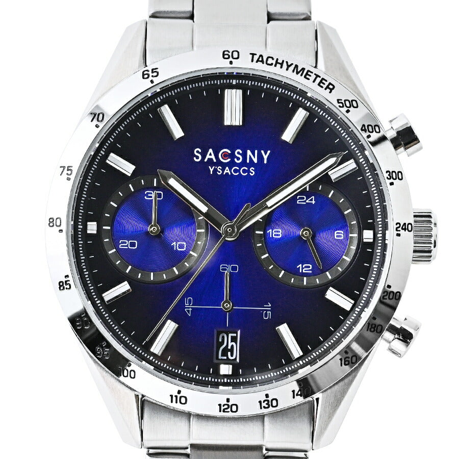 サクスニーイザック クオーツ クロノグラフ SY15219-BL1 メンズ 電池式